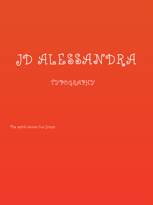 JD Alessandra Poster
