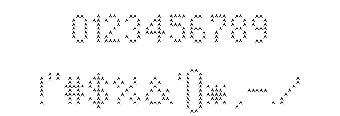JD ArrowUp Regular Font OTHER CHARS