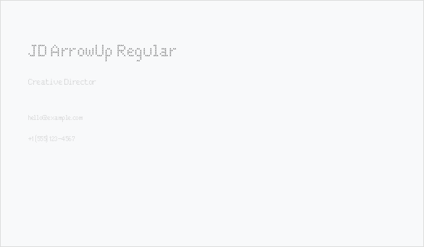 JD ArrowUp Regular Business Card