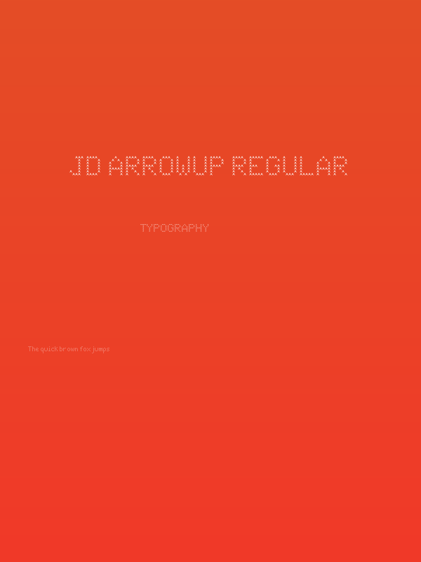 JD ArrowUp Regular Poster