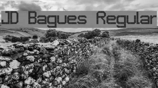 JD Bagues Regular Font examples