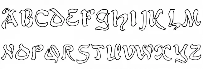 JD Belt Schriftart Groß