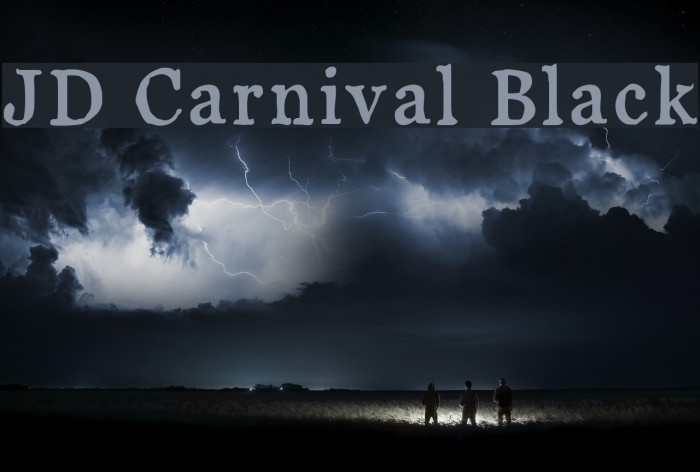 JD Carnival Black Font examples