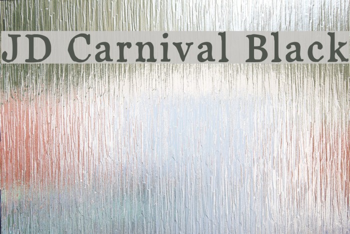 JD Carnival Black Font examples