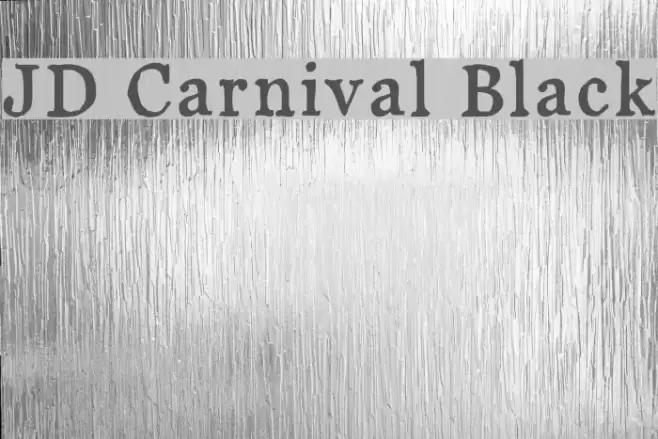 JD Carnival Black Font examples