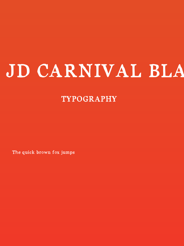 JD Carnival Black Poster