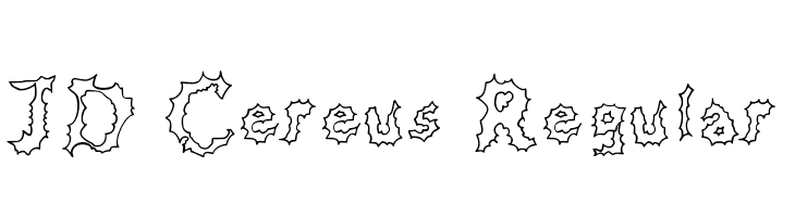JD Cereus Regular Font