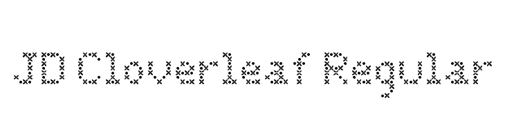 JD Cloverleaf Regular  Frei Schriftart Herunterladen