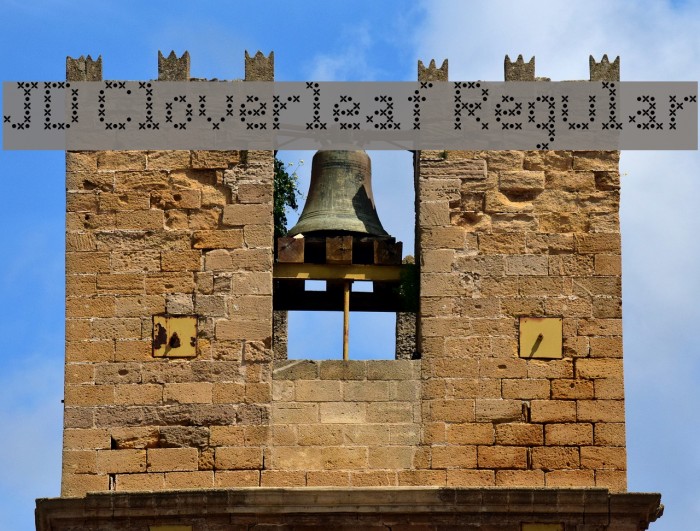 JD Cloverleaf Regular Font examples