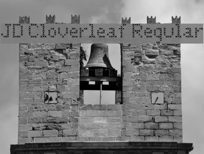 JD Cloverleaf Regular Font examples