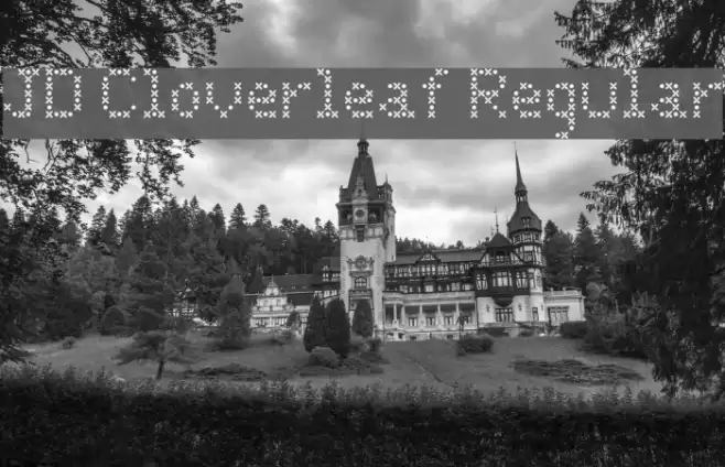 JD Cloverleaf Regular Font examples