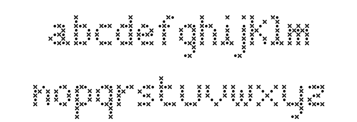 JD Cloverleaf Regular Font LOWERCASE