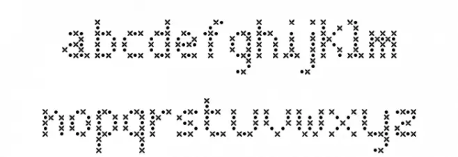 JD Cloverleaf Regular Font Litere mici