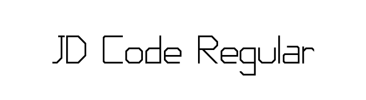 JD Code Regular Font