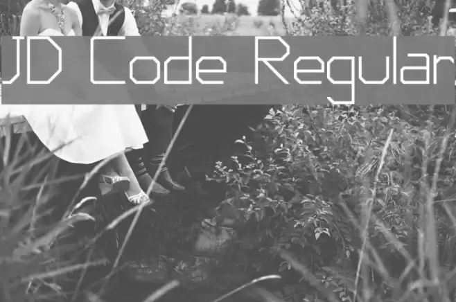JD Code Regular Font examples