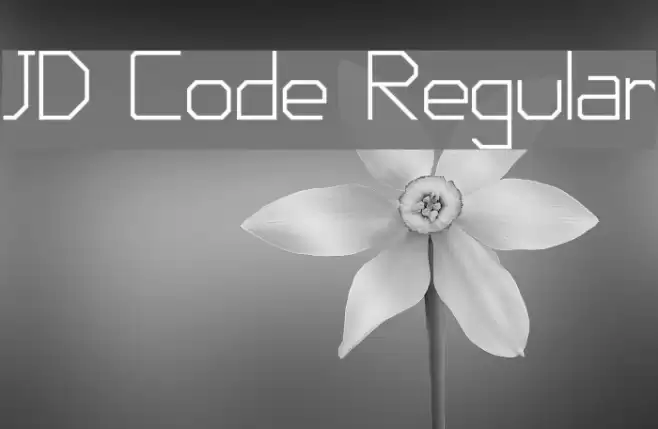 JD Code Regular Font examples