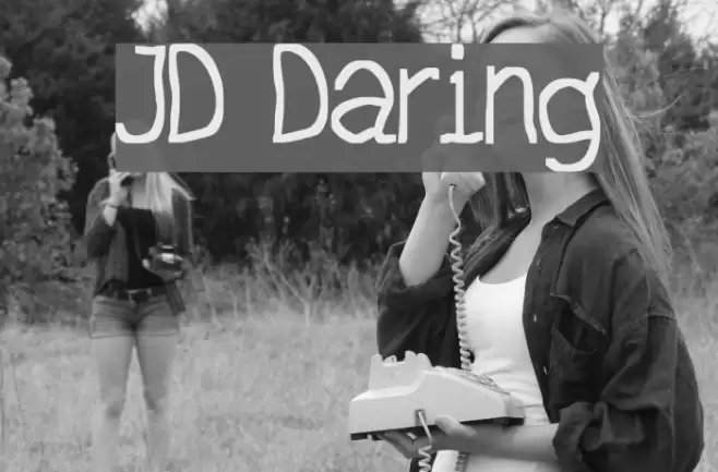 JD Daring Font examples