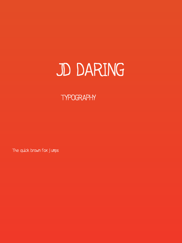 JD Daring Poster