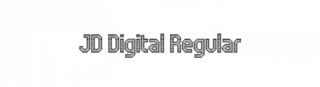 JD Digital Regular  フリーフォントのダウンロード