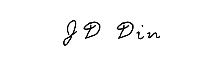 JD Din  Frei Schriftart Herunterladen