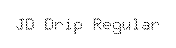 JD Drip Regular Font