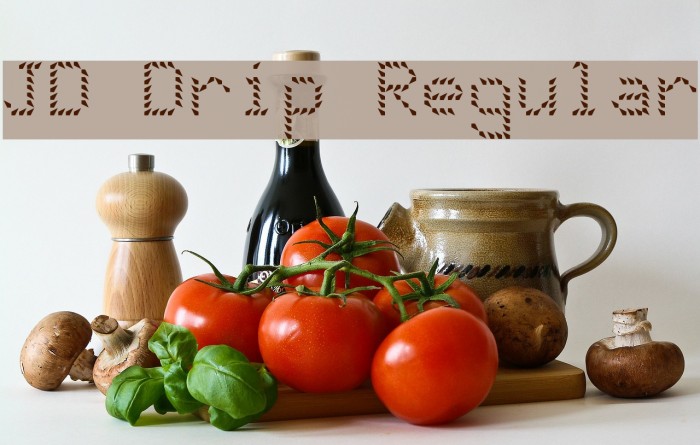 JD Drip Regular Font examples