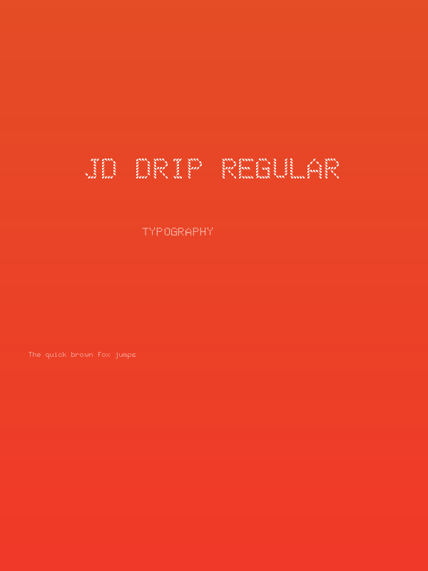JD Drip Regular Poster