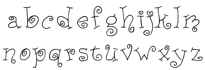 JD Ducky Font LOWERCASE