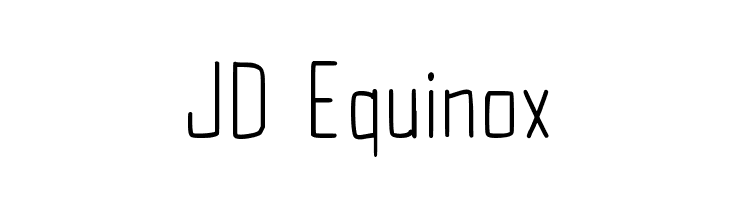 JD Equinox  免费字体下载