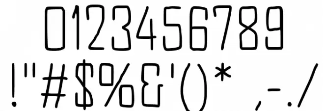 JD Equinox Font OTHER CHARS