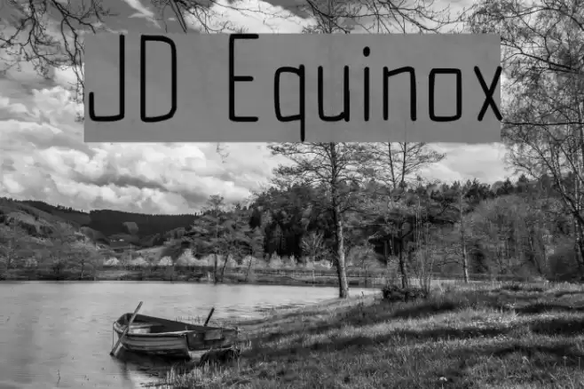 JD Equinox Font examples