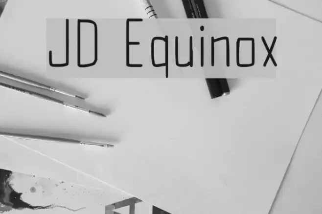JD Equinox Font examples