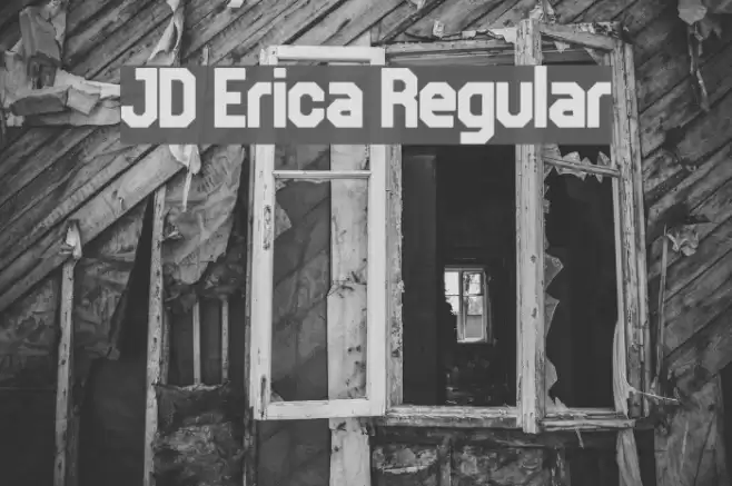 JD Erica Regular Font examples