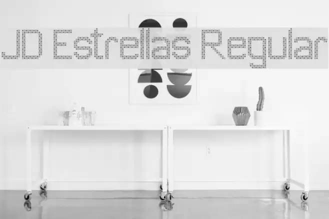 JD Estrellas Regular Font examples