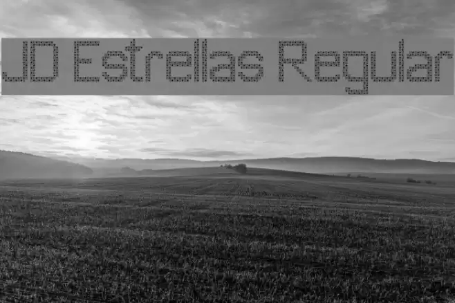 JD Estrellas Regular Font examples