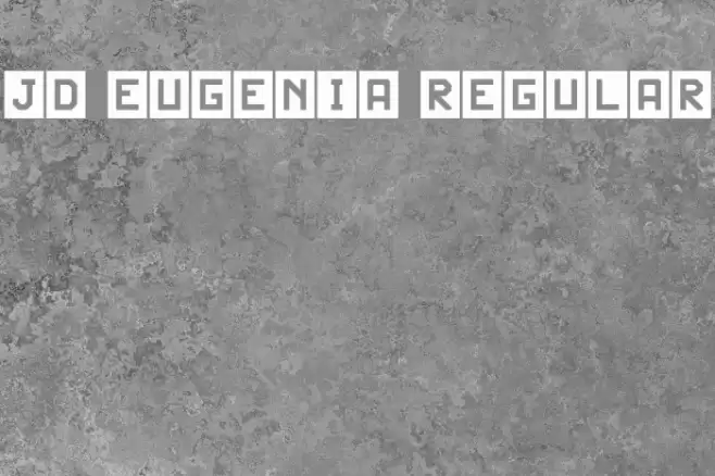 JD Eugenia Regular Font examples