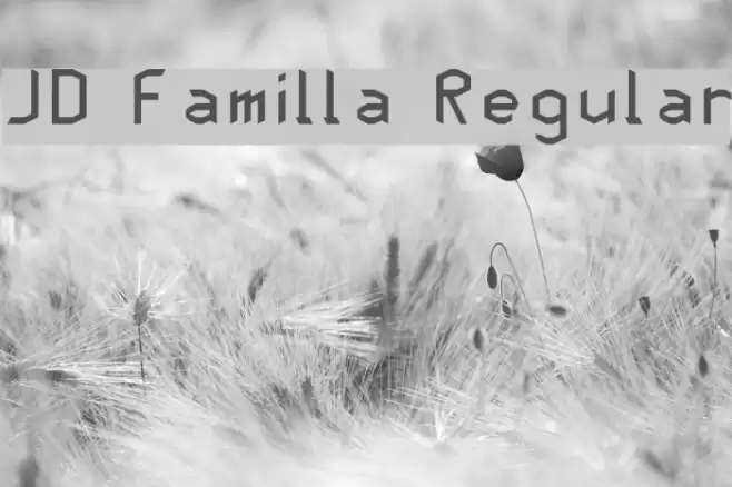 JD Familla Regular Font examples