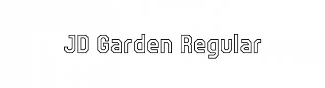 JD Garden Regular  Frei Schriftart Herunterladen
