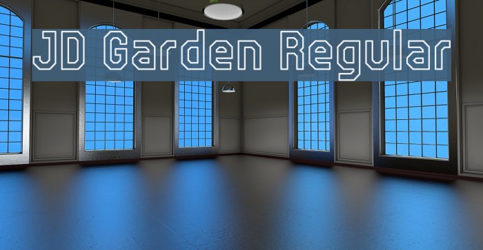 JD Garden Regular Font examples