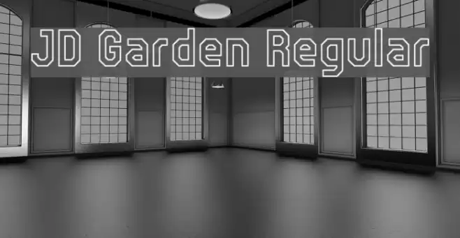 JD Garden Regular Font examples
