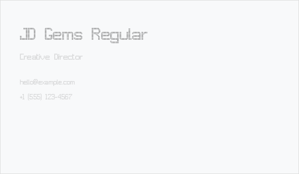 JD Gems Regular Business Card