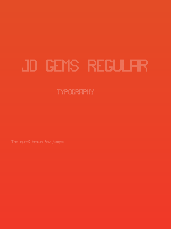 JD Gems Regular Poster