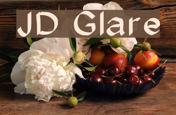 JD Glare Font examples