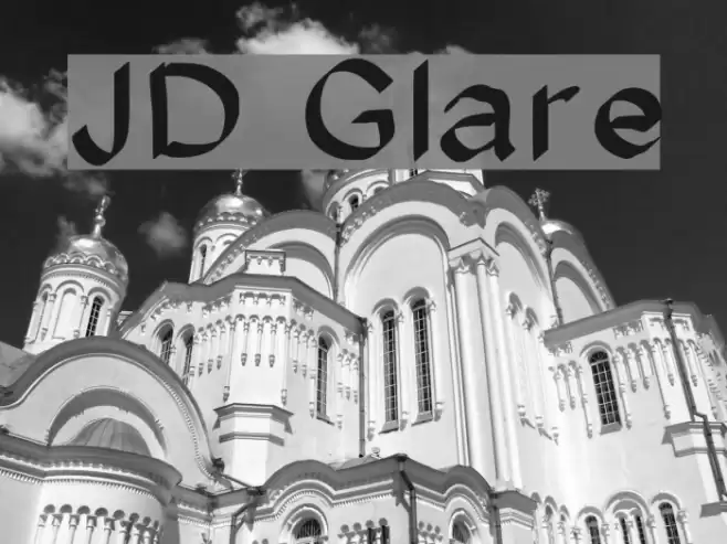 JD Glare Font examples
