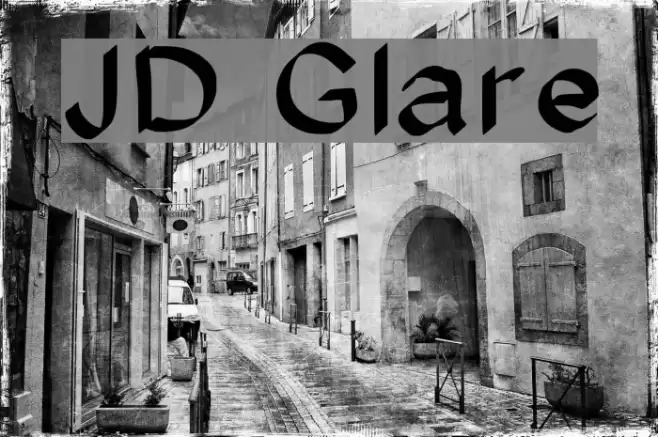 JD Glare Font examples