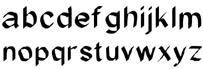 JD Glare Font LOWERCASE