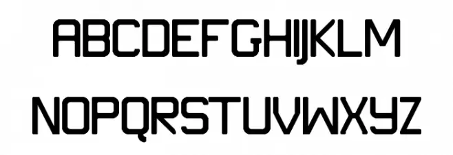JD Ice Regular Font UPPERCASE