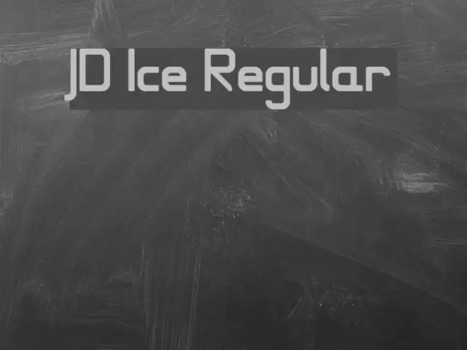 JD Ice Regular Font examples