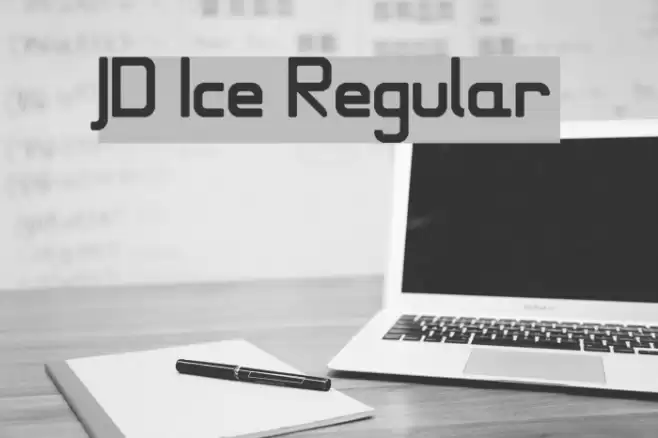 JD Ice Regular Font examples