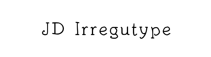 JD Irregutype Font